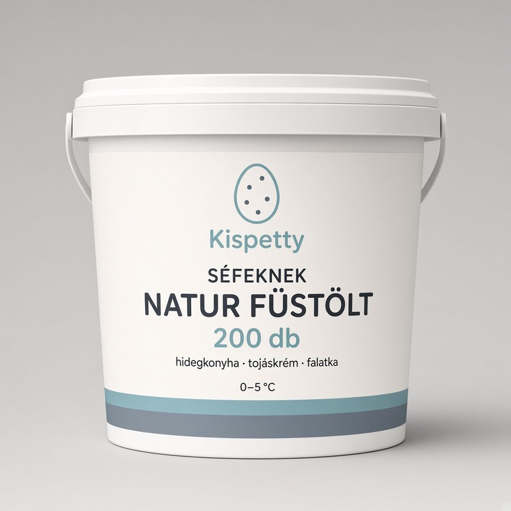 Kispetty HORECA vödör, natur füstölt, 200 darab